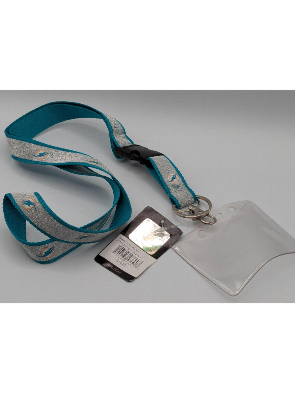 NFL Miami Dolphins Sparkle Lanyard - Team Spirit Accessory - New